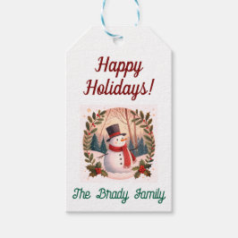 パーソナライズされた休日プレゼントラベル ギフトタグ