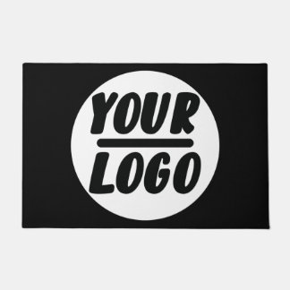 パーソナライズされた会社ロゴ歓迎エレガント ドアマット