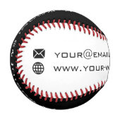 パーソナライズされた会社名文字Info Baseball 野球ボール (正面左)