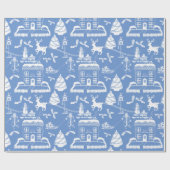 パーソナライズされた伝統的場 ラッピングペーパー (フラット)