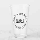 パーソナライズされた伝説の男  タンブラーグラス (正面)