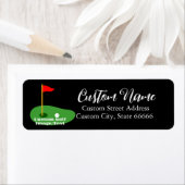 パーソナライズされた住所 シールカスタムゴルフ ラベル (インサイチュ)