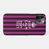 パーソナライズされた保テキストをピンクの明るい赤紫色に Case-Mate iPhoneケース (裏面(横))