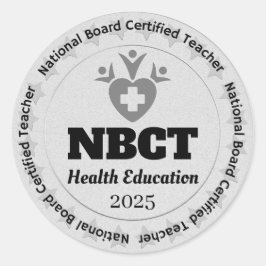 パーソナライズされた保健教育NBCT認定教え ラウンドシール