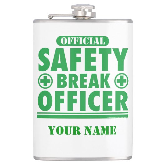 パーソナライズされた保安官 フラスク (正面)