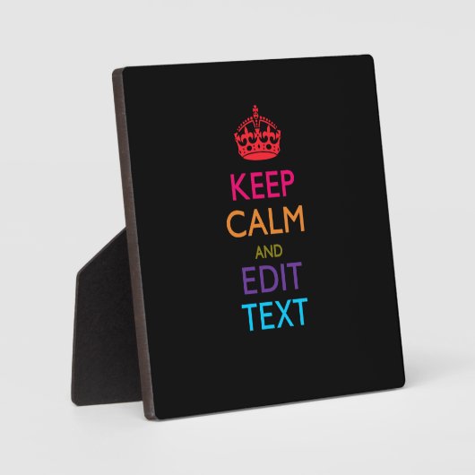 パーソナライズされた保数々の文字色に落ち着け フォトプラーク (正面)