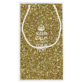 パーソナライズされた保落ち着いてクリエイティブ文字 スモールペーパーバッグ (裏面)