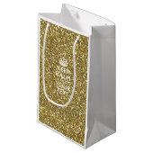 パーソナライズされた保落ち着いてクリエイティブ文字 スモールペーパーバッグ (正面アングル)