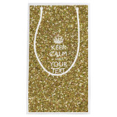 パーソナライズされた保落ち着いてクリエイティブ文字 スモールペーパーバッグ (正面)