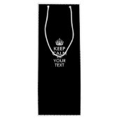 パーソナライズされた保落ち着いてクリエイティブ文字 ワインギフトバッグ (裏面)