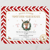 パーソナライズされた保証人養子縁組証明書 (正面/裏面)