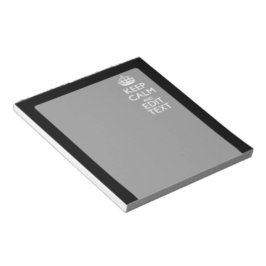 パーソナライズされた保黒でテキストを落ち着ける ノートパッド (アングル)