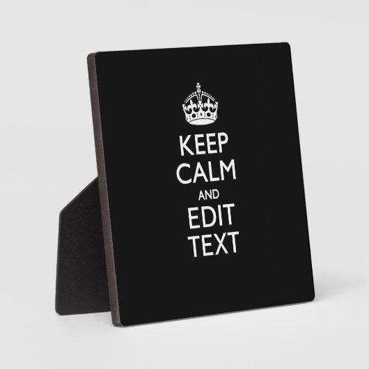 パーソナライズされた保黒でテキストを落ち着ける フォトプラーク (正面)