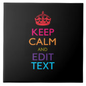 パーソナライズされた保CALMと編集文字数々の色 タイル (正面)