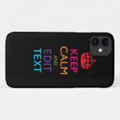 パーソナライズされた保CALMと編集文字数々の色 Case-Mate iPhoneケース (裏面(横))