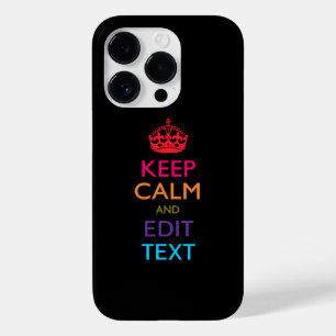 パーソナライズされた保CALMと編集文字数々の色 Case-Mate iPhone 14 PROケース