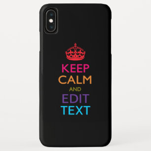パーソナライズされた保CALMと編集文字数々の色 iPhone XS MAXケース