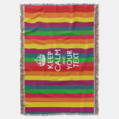 パーソナライズされた保CalmとYour カッコいい Text for Gift スローブランケット (正面縦)