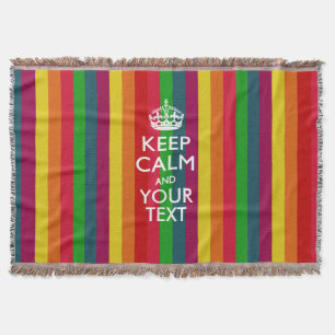 パーソナライズされた保CalmとYour カッコいい Text for Gift スローブランケット