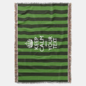 パーソナライズされた保CalmとYour カッコいい Text for Gift スローブランケット (正面縦)