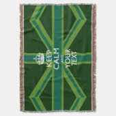 パーソナライズされた保CalmとYour カッコいい Text for Gift スローブランケット (正面縦)