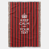 パーソナライズされた保CalmとYour カッコいい Text for Gift スローブランケット (正面縦)