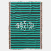 パーソナライズされた保CalmとYour カッコいい Text for Gift スローブランケット (正面縦)