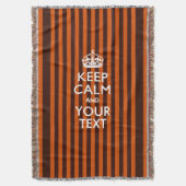 パーソナライズされた保CalmとYour カッコいい Text for Gift スローブランケット (正面縦)