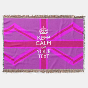 パーソナライズされた保CalmとYour カッコいい Text for Gift スローブランケット