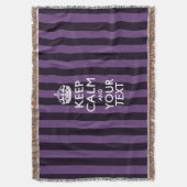 パーソナライズされた保CalmとYour カッコいい Text for Gift スローブランケット (正面縦)