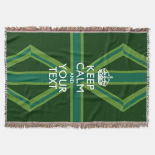 パーソナライズされた保CalmとYour カッコいい Text for Gift スローブランケット