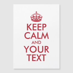 パーソナライズされた保CALMとYOUR TEXT – 赤