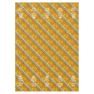 パーソナライズされた保CalmとYour Text Beer Decor テーブルクロス