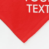 パーソナライズされた保CalmとYour Text Coral フリースブランケット (角)