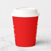 パーソナライズされた保CalmとYour Text Coral 紙コップ (左)