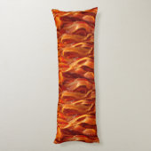 パーソナライズされた保CALMとYour Text for Bacon ボディピロー (裏面 (縦))