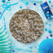 パーソナライズされた保CalmとYour Text Popcorn ペーパープレート (パーティー)