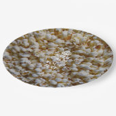 パーソナライズされた保CalmとYour Text Popcorn ペーパープレート (アングル)