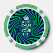 パーソナライズされた保CALM ポーカーチップ (裏面)