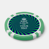 パーソナライズされた保CALM ポーカーチップ (シングル)