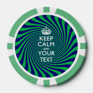 パーソナライズされた保CALM ポーカーチップ