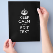 パーソナライズされた保CALM AND Edit文字招待状 チラシ (手)