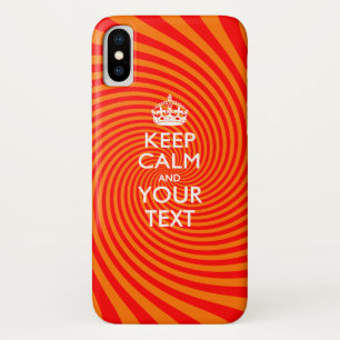 パーソナライズされた保CALM iPhone X ケース