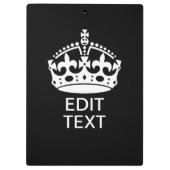 パーソナライズされた保CALM CROWN Edit文字 クリップボード (裏面)