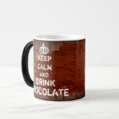 パーソナライズされた保Calm Drink Chocolate Coffee Mug モーフィングマグカップ (正面左)