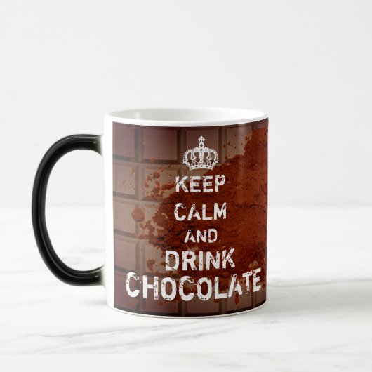 パーソナライズされた保Calm Drink Chocolate Coffee Mug モーフィングマグカップ (左)