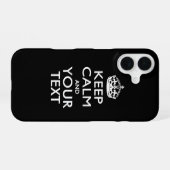 パーソナライズされた保CALM iPhone 16ケース (裏面横)