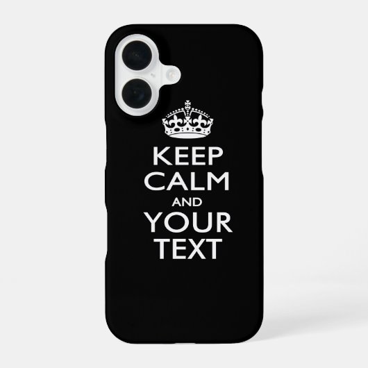 パーソナライズされた保CALM iPhone 16ケース (裏面)