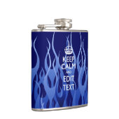 パーソナライズされた保Calm on Blue Flames フラスク (右)