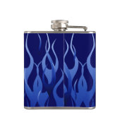 パーソナライズされた保Calm on Blue Flames フラスク (裏面)